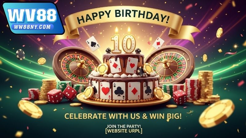 Chương trình khuyến mãi sinh nhật nhà cái WW88 3 Các ưu đãi trong chương trình khuyến mãi sinh nhật nhà cái WW88
