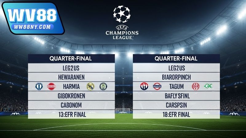 Lịch thi đấu tứ kết C1 – Cập nhật nóng nhất mùa giải 2025 2 Lịch thi đấu tứ kết C1 chi tiết