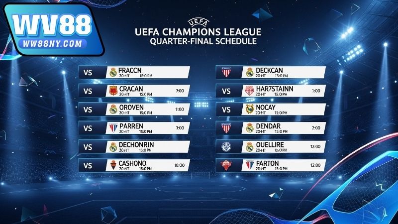 Lịch thi đấu tứ kết C1 – Cập nhật nóng nhất mùa giải 2025 4 Cách theo dõi lịch thi đấu tứ kết C1