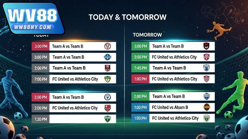 Lịch trực tiếp bóng đá hôm nay và ngày mai – Cập nhật chuẩn 3 Lịch phát sóng trực tiếp bóng đá ngày mai