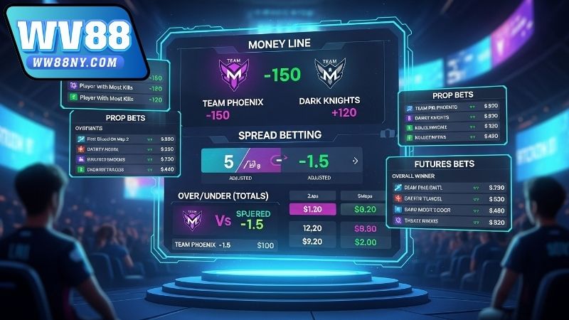 Tìm hiểu các loại kèo Esports cơ bản khi tham gia WW88 4 Mẹo chọn loại kèo Esports phù hợp