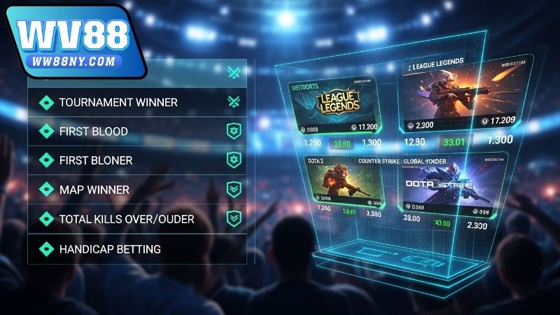 Tìm hiểu các loại kèo Esports cơ bản khi tham gia WW88 8 tim-hieu-cac-loai-keo-esports-co-ban